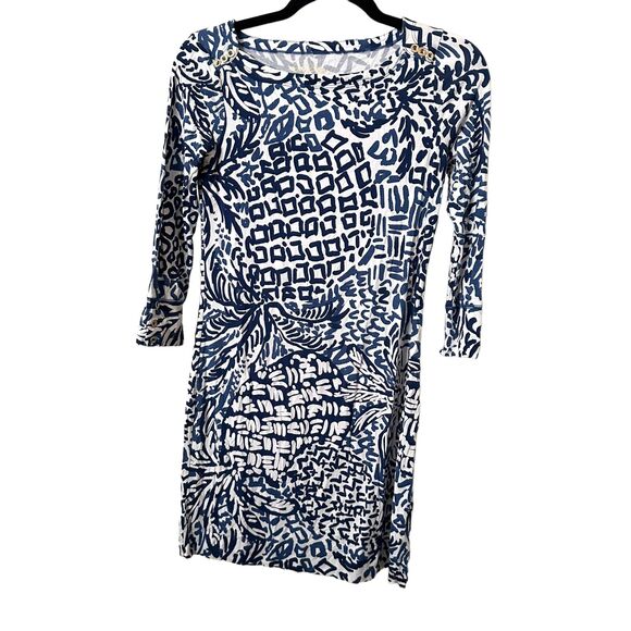 LILLY PULITZER Sophie Tropical Shift Dress Sz XS - Picture 2 of 5